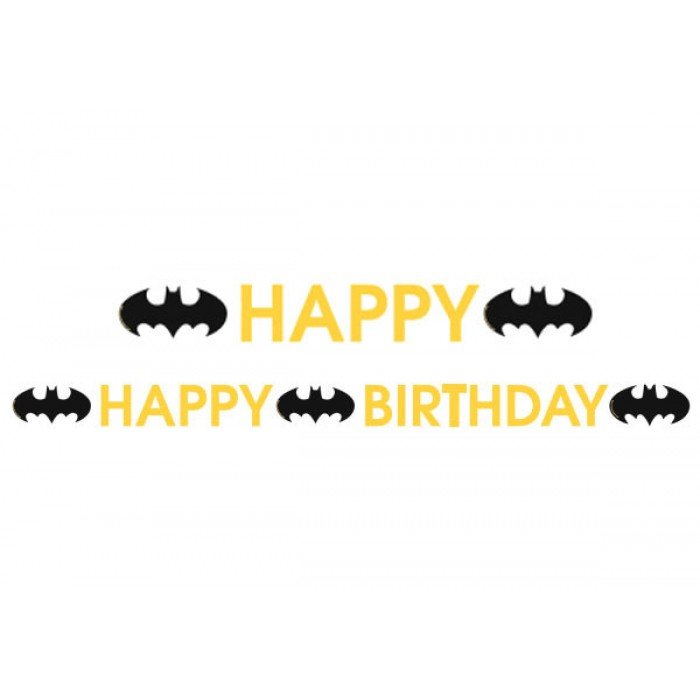 Batman Happy Birthday felirat 180 cm