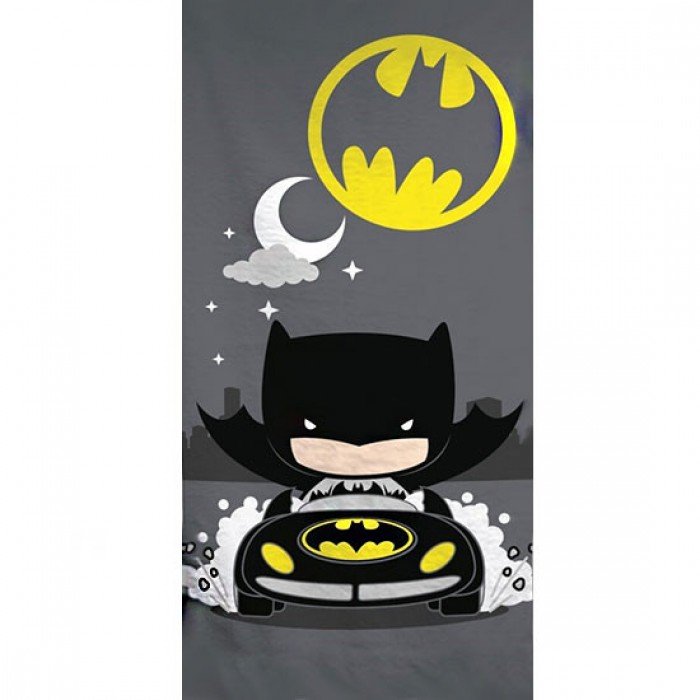 Batman Grey fürdőlepedő, strand törölköző 70x140cm