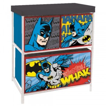 Batman játéktároló állvány 3 rekeszes 53x30x60 cm Batman játéktároló állvány 3 rekeszes 53x30x60 cm