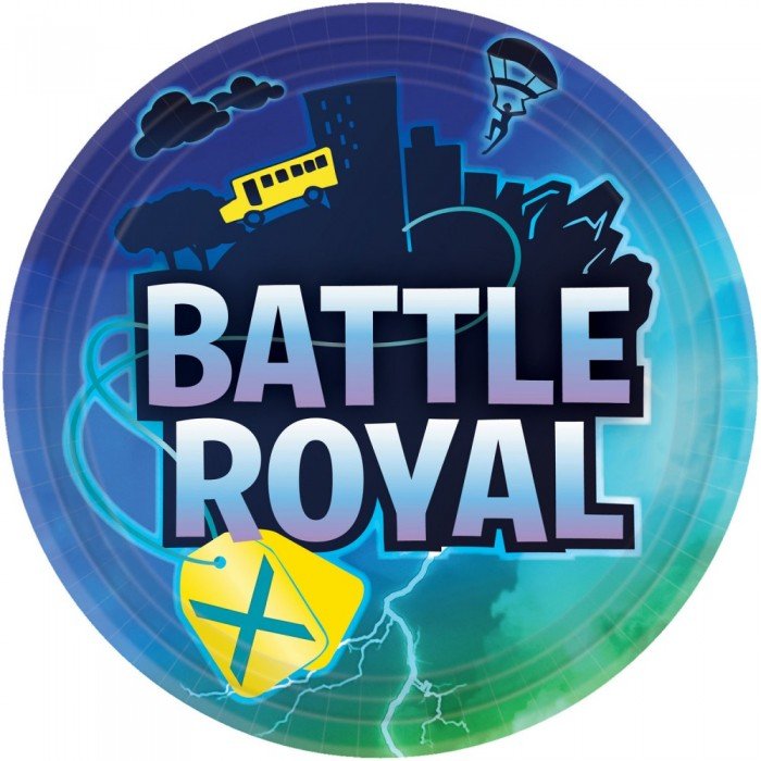 Battle Royal papírtányér 8 db-os 22,8 cm