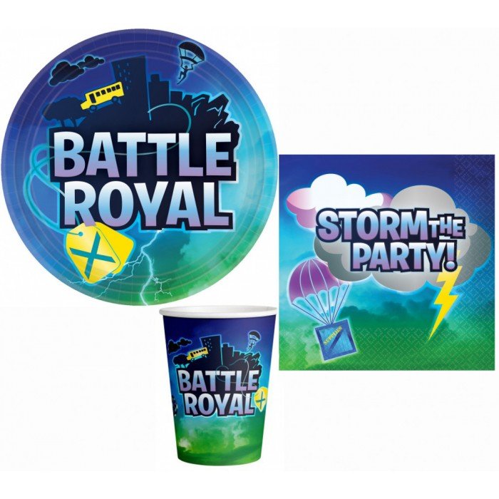 Battle Royal party szett 32 db-os 23 cm-es tányérral