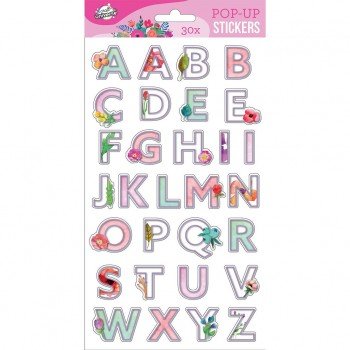 Betűk Flower Pop-Up matrica Betűk Flower Pop-Up matrica