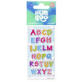 Betűk matrica ezüst díszítéssel Betűk matrica ezüst díszítéssel