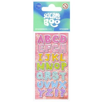 Betűk matrica ezüst díszítéssel Betűk matrica ezüst díszítéssel