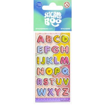 Betűk matrica ezüst díszítéssel Betűk matrica ezüst díszítéssel