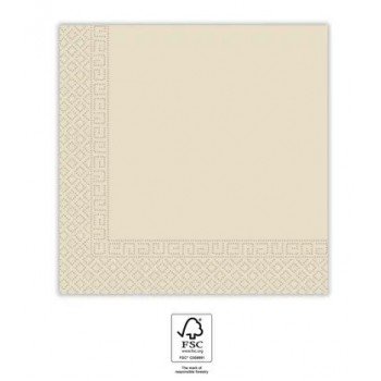 Unicolour Beige, Bézs szalvéta 20 db-os 33x33 cm FSC Unicolour Beige, Bézs szalvéta 20 db-os 33x33 cm FSC