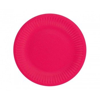Solid Magenta, Bíborvörös papírtányér 6 db-os 18 cm Solid Magenta, Bíborvörös papírtányér 6 db-os 18 cm