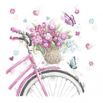 Bicikli Basket szalvéta 20 db-os 33x33 cm Bicikli Basket szalvéta 20 db-os 33x33 cm