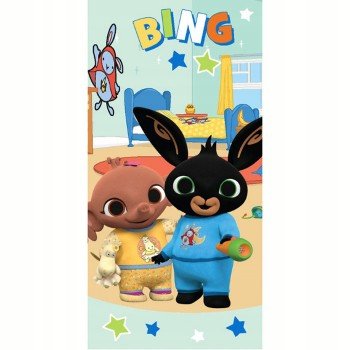 Bing Sleepover fürdőlepedő, strand törölköző 70x140cm Bing Sleepover fürdőlepedő, strand törölköző 70x140cm