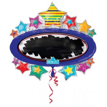 Black Board Star fólia lufi 78 cm Black Board Star fólia lufi 78 cm