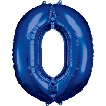 Blue óriás szám fólia lufi 0-ás, 88*66 cm Blue óriás szám fólia lufi 0-ás, 88*66 cm