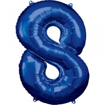 Blue óriás szám fólia lufi 8-as, 83*53 cm Blue óriás szám fólia lufi 8-as, 83*53 cm