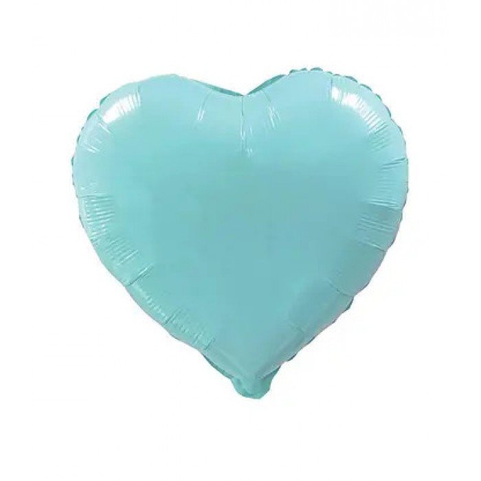 Blue Pastel Heart, Kék szív fólia lufi 46 cm