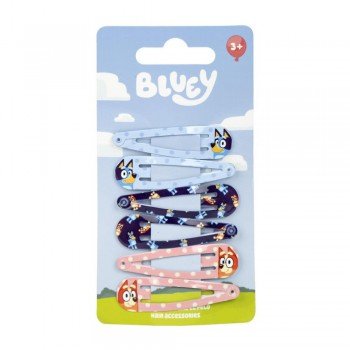 Bluey Bingo hajcsat szett 6 db-os Bluey Bingo hajcsat szett 6 db-os