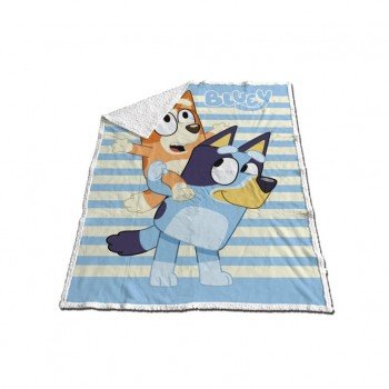 Bluey Bingo sherpa takaró 120x150cm Bluey Bingo sherpa takaró 120x150cm