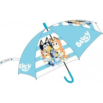 Bluey Family gyerek átlátszó félautomata esernyő Ø74 cm Bluey Family gyerek átlátszó félautomata esernyő Ø74 cm