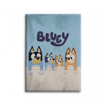 Bluey Family polár takaró 100x140cm Bluey Family polár takaró 100x140cm