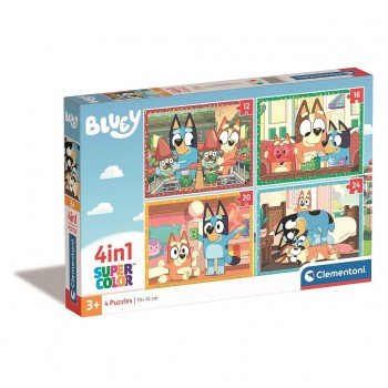 Bluey Play All Day 4 az 1-ben puzzle Clementoni Bluey Play All Day 4 az 1-ben puzzle Clementoni