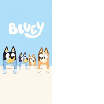 Bluey fürdőlepedő, strand törölköző 70x140cm Bluey fürdőlepedő, strand törölköző 70x140cm