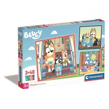 Bluey Together 3x48 db-os puzzle Clementoni Bluey Together 3x48 db-os puzzle Clementoni
