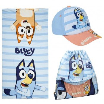 Bluey törölköző, tornazsák, baseball sapka szett Bluey törölköző, tornazsák, baseball sapka szett