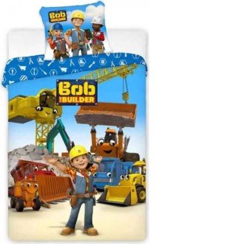Bob, a mester Machine Team gyerek ágyneműhuzat 100×140cm, 40×45 cm Bob, a mester Machine Team gyerek ágyneműhuzat 100×140cm, 40×45 cm