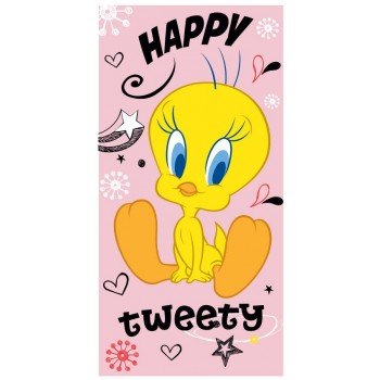 Bolondos dallamok Tweety fürdőlepedő, strand törölköző 70x140cm (Fast Dry) Bolondos dallamok Tweety fürdőlepedő, strand törölköző 70x140cm (Fast Dry)
