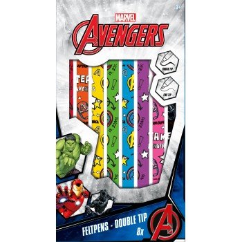 Bosszúállók kétoldalú filctoll 8 db-os Bosszúállók kétoldalú filctoll 8 db-os