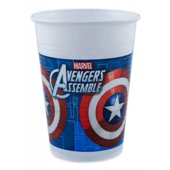 Avengers Multi Heroes , Bosszúállók Műanyag pohár 8 db-os 200 ml