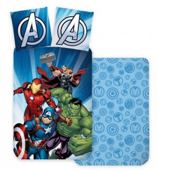 Bosszúállók Power Strike gyerek ágyneműhuzat 100×135 cm, 40×60 cm