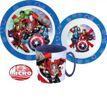 Bosszúállók étkészlet, micro műanyag szett Bosszúállók étkészlet, micro műanyag szett