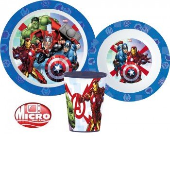 Bosszúállók étkészlet, micro műanyag szett Bosszúállók étkészlet, micro műanyag szett