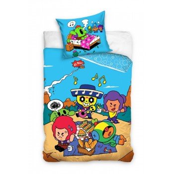 Brawl Stars Picnic ágyneműhuzat 140×200cm, 70x80 cm Brawl Stars Picnic ágyneműhuzat 140×200cm, 70x80 cm