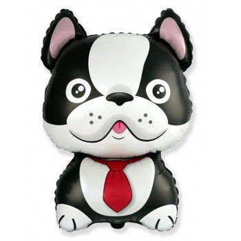 Bulldog Black, Kutyás fólia lufi 61 cm (WP) Bulldog Black, Kutyás fólia lufi 61 cm (WP)
