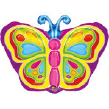 Butterfly, Pillangó fólia lufi 45 cm Butterfly, Pillangó fólia lufi 45 cm