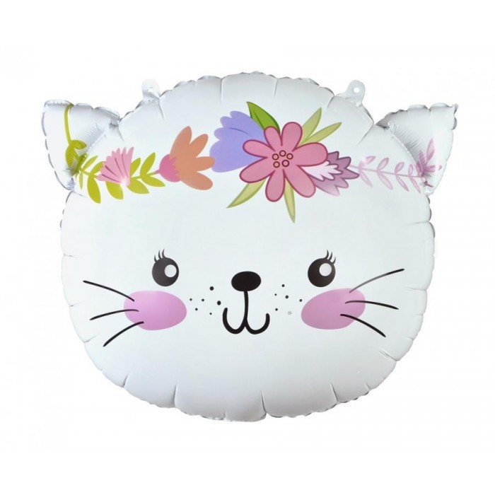 Cat Flower, Cicás fólia lufi 44 cm