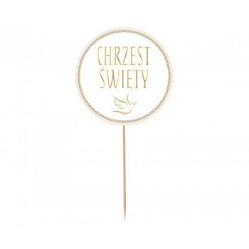 Chrzest Święty torta dekoráció 14 cm Chrzest Święty torta dekoráció 14 cm