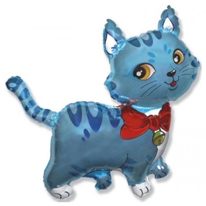 Blue Cat, Cica fólia lufi 36 cm (WP)