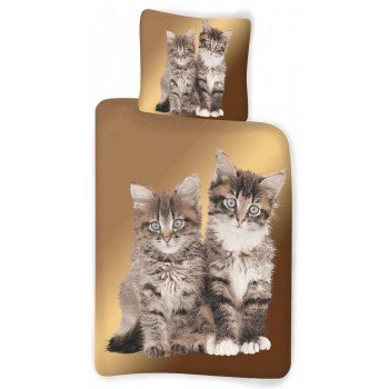 Cicás ágyneműhuzat 135×200cm, 80×80 cm Cicás ágyneműhuzat 135×200cm, 80×80 cm