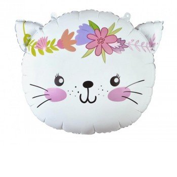 Cat Flower, Cicás fólia lufi 44 cm Cat Flower, Cicás fólia lufi 44 cm