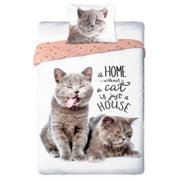 Cicás Fun ágyneműhuzat 140×200cm, 70×90 cm Cicás Fun ágyneműhuzat 140×200cm, 70×90 cm