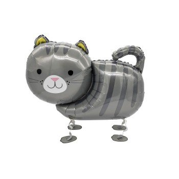 Cicás Grey sétáló fólia lufi 75 cm Cicás Grey sétáló fólia lufi 75 cm