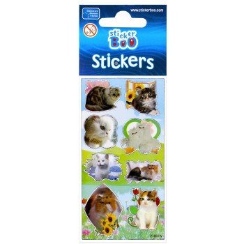 Cicás matrica ezüst díszítéssel Cicás matrica ezüst díszítéssel