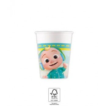 CoComelon papír pohár 8 db-os 200 ml FSC CoComelon papír pohár 8 db-os 200 ml FSC