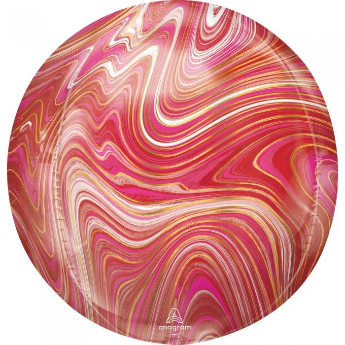 Colorful, Red & Pink gömb fólia lufi 40 cm Colorful, Red & Pink gömb fólia lufi 40 cm