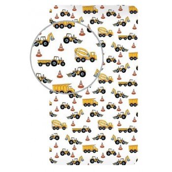 Construction, Építkezés gumis lepedő 90*200 cm