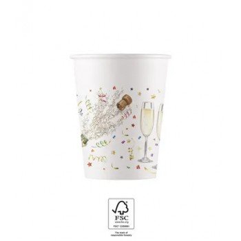 Sparkling Celebration, Csillogó ünneplés papír pohár 8 db-os 200 ml FSC Sparkling Celebration, Csillogó ünneplés papír pohár 8 db-os 200 ml FSC