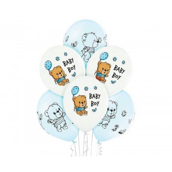 Cute Baby Boy léggömb, lufi 6 db-os 12 inch (30 cm) Cute Baby Boy léggömb, lufi 6 db-os 12 inch (30 cm)