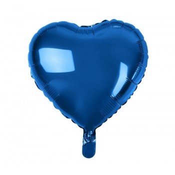 Dark Blue Heart, Kék szív fólia lufi 37 cm Dark Blue Heart, Kék szív fólia lufi 37 cm