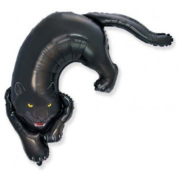 Dark Panther, Fekete párduc fólia lufi 61 cm Dark Panther, Fekete párduc fólia lufi 61 cm